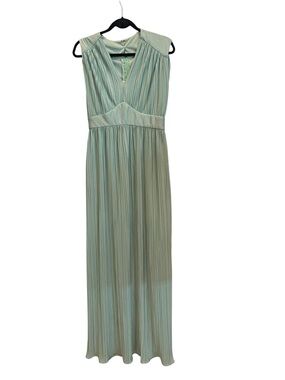 vintage Bernadette plissé pleated maxi dress  Size:One size